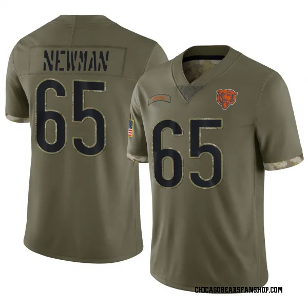 Men's Luke Newman Chicago Bears Limited Olive 2022 Salute To Service Jersey
