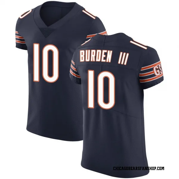 Men's Luther Burden III Chicago Bears Elite Navy Team Color Vapor Untouchable Jersey