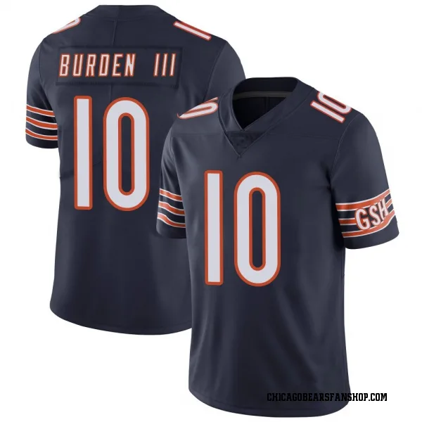Men's Luther Burden III Chicago Bears Limited Navy Team Color Vapor Untouchable Jersey