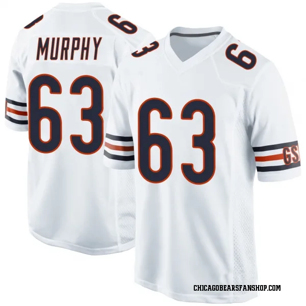Men's Mason Murphy Chicago Bears Game White Jersey
