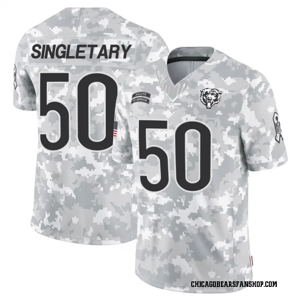Men's Mike Singletary Chicago Bears Limited Arctic Camo 2024 Salute to Service Jersey