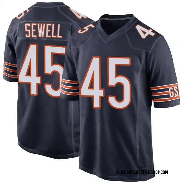 Men's Nephi Sewell Chicago Bears Game Navy Team Color Jersey