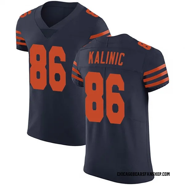 Men's Nikola Kalinic Chicago Bears Elite Navy Blue Alternate Vapor Untouchable Jersey