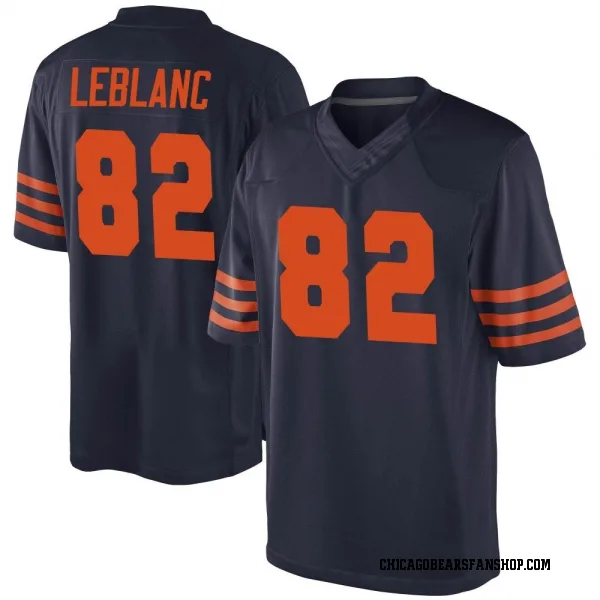 Men's Peter LeBlanc Chicago Bears Game Navy Blue Alternate Jersey