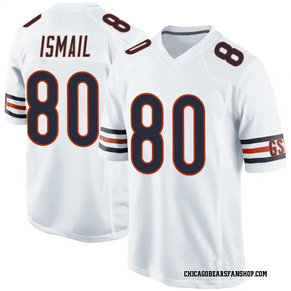 Men's Qadir Ismail Chicago Bears Game White Jersey