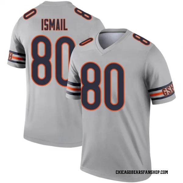 Men's Qadir Ismail Chicago Bears Legend Inverted Silver Jersey