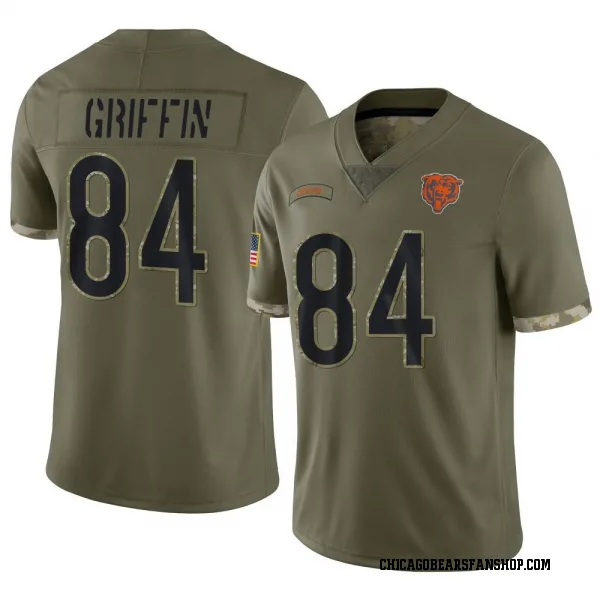 Men's Ryan Griffin Chicago Bears Limited Olive 2022 Salute To Service Jersey
