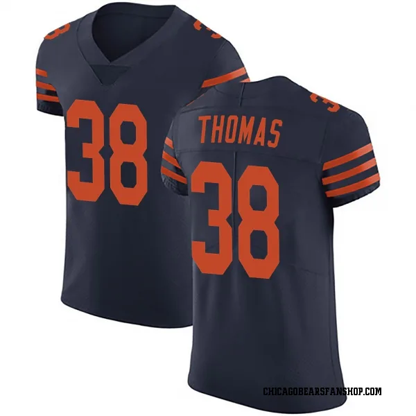 Men's Skyler Thomas Chicago Bears Elite Navy Blue Alternate Vapor Untouchable Jersey