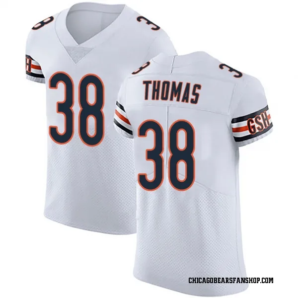 Men's Skyler Thomas Chicago Bears Elite White Vapor Untouchable Jersey