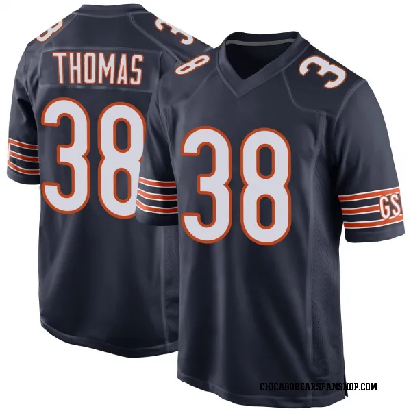 Men's Skyler Thomas Chicago Bears Game Navy Team Color Jersey