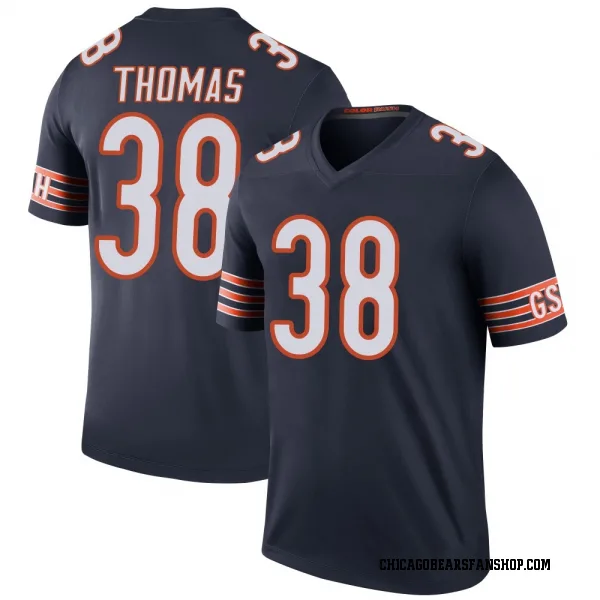 Men's Skyler Thomas Chicago Bears Legend Navy Color Rush Jersey