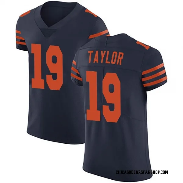 Men's Tory Taylor Chicago Bears Elite Navy Blue Alternate Vapor Untouchable Jersey