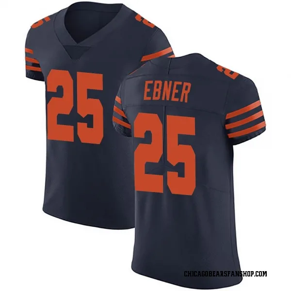 Men's Trestan Ebner Chicago Bears Elite Navy Blue Alternate Vapor Untouchable Jersey