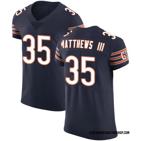 Men's Wayne Matthews III Chicago Bears Elite Navy Team Color Vapor Untouchable Jersey