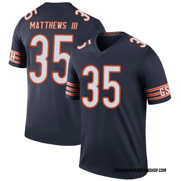 Men's Wayne Matthews III Chicago Bears Legend Navy Color Rush Jersey