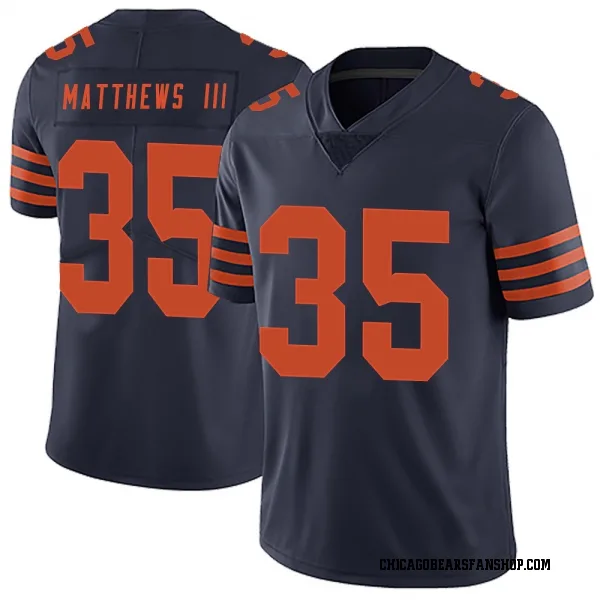 Men's Wayne Matthews III Chicago Bears Limited Navy Blue Alternate Vapor Untouchable Jersey