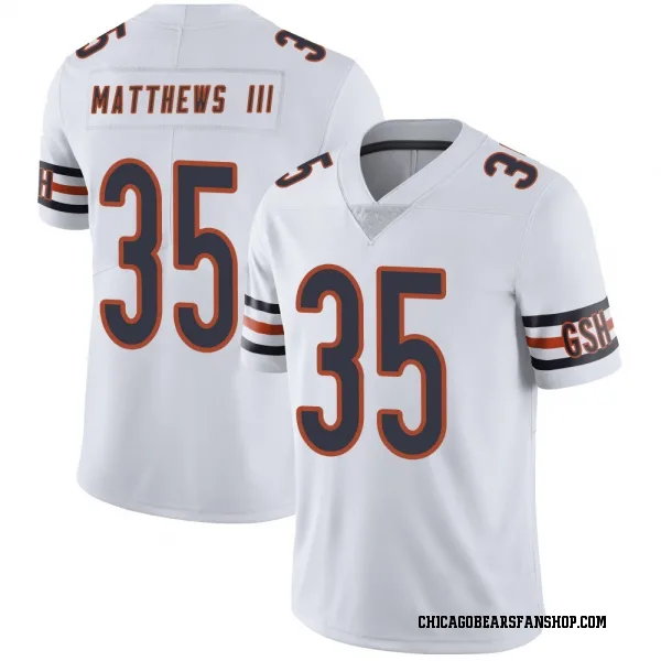 Men's Wayne Matthews III Chicago Bears Limited White Vapor Untouchable Jersey