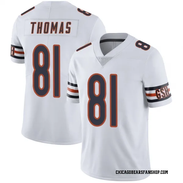 Men's Zavion Thomas Chicago Bears Limited White Vapor Untouchable Jersey