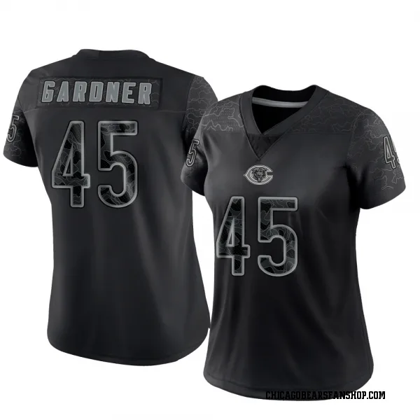 Women's Beau Gardner Chicago Bears Limited Black Reflective Jersey