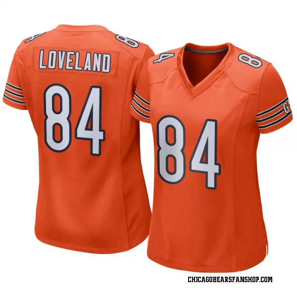 Women's Colston Loveland Chicago Bears Game Orange Alternate Jersey