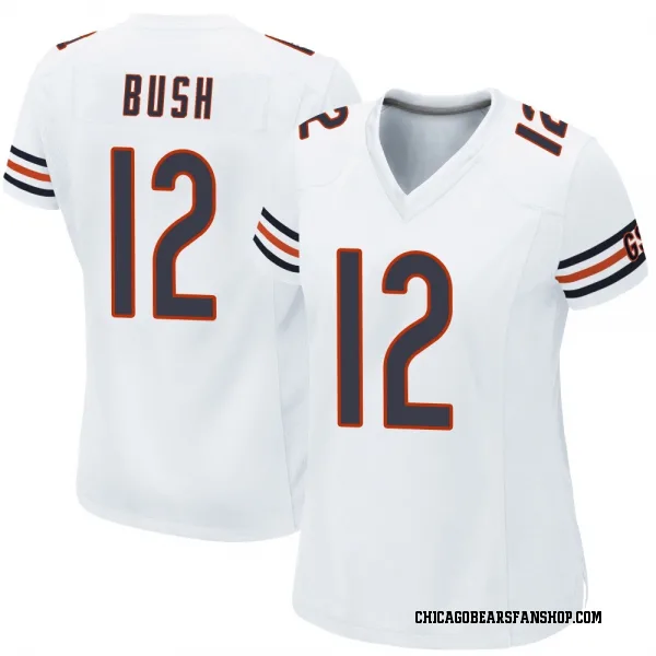 Women's Devin Bush Chicago Bears Game White Jersey