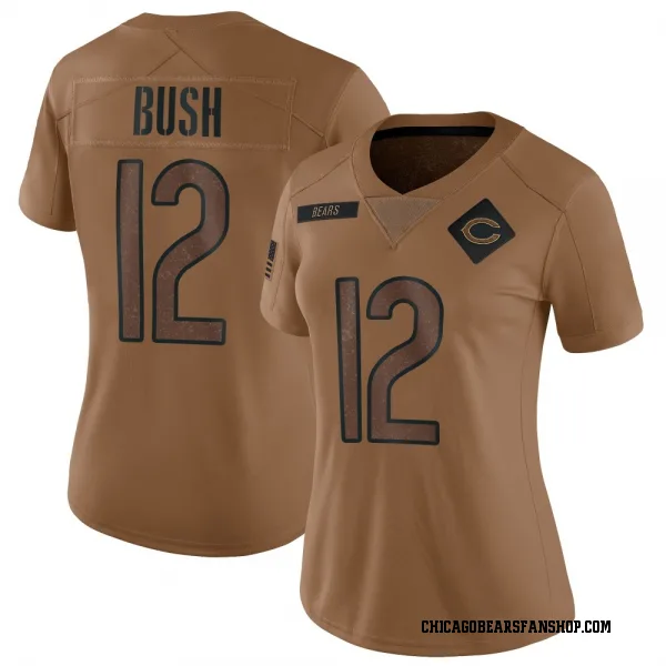 Women's Devin Bush Chicago Bears Limited Brown 2023 Salute To Service Jersey
