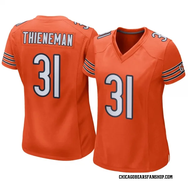 Women's Dillon Thieneman Chicago Bears Game Orange Alternate Jersey