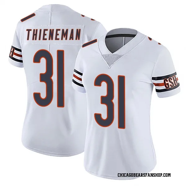 Women's Dillon Thieneman Chicago Bears Limited White Vapor Untouchable Jersey