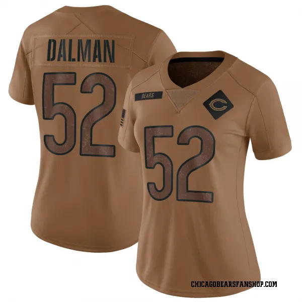 Women's Drew Dalman Chicago Bears Limited Brown 2023 Salute To Service Jersey