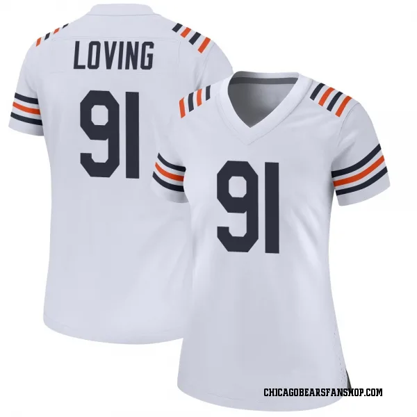 Women's Jayden Loving Chicago Bears Game White Alternate Classic Jersey