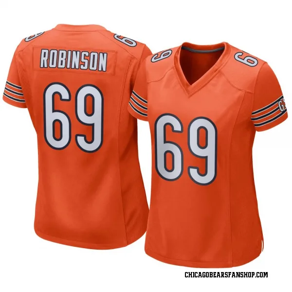 Women's Jereme Robinson Chicago Bears Game Orange Alternate Jersey