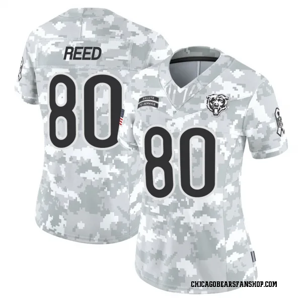 Women's Joe Reed Chicago Bears Limited Arctic Camo 2024 Salute to Service Jersey