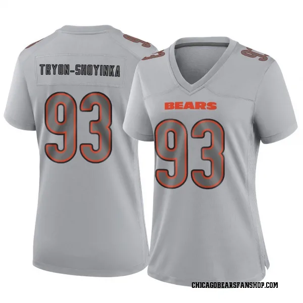 Women's Joe Tryon-Shoyinka Chicago Bears Game Gray Atmosphere Fashion Jersey