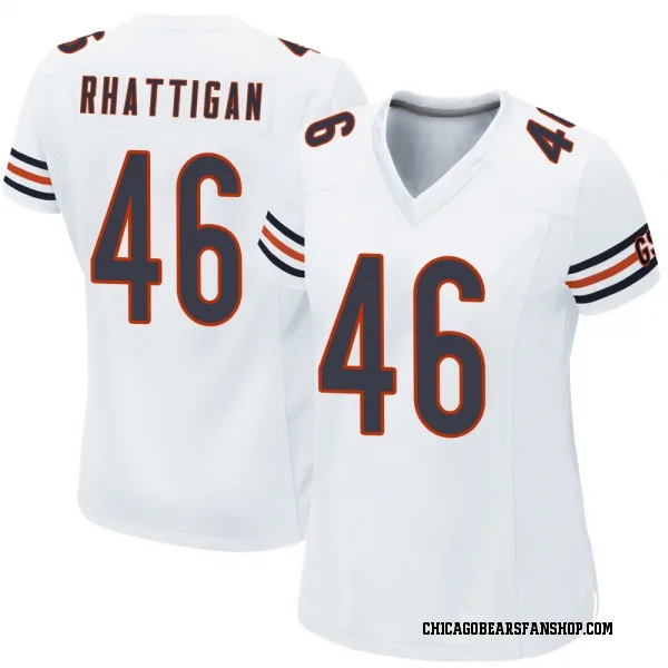 Women's Jon Rhattigan Chicago Bears Game White Jersey