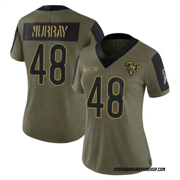 Women's Jordan Murray Chicago Bears Limited Olive 2021 Salute To Service Jersey
