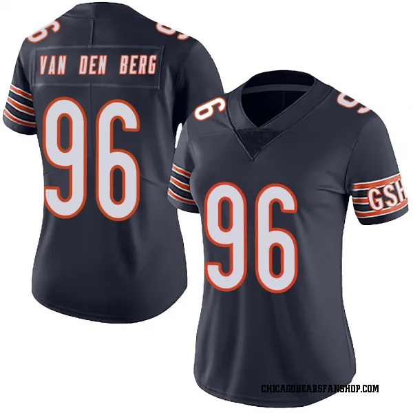 Women's Jordan van den Berg Chicago Bears Limited Navy Team Color Vapor Untouchable Jersey