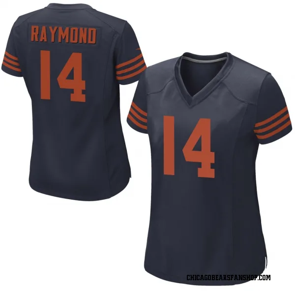 Women's Kalif Raymond Chicago Bears Game Navy Blue Alternate Jersey