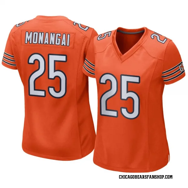 Women's Kyle Monangai Chicago Bears Game Orange Alternate Jersey