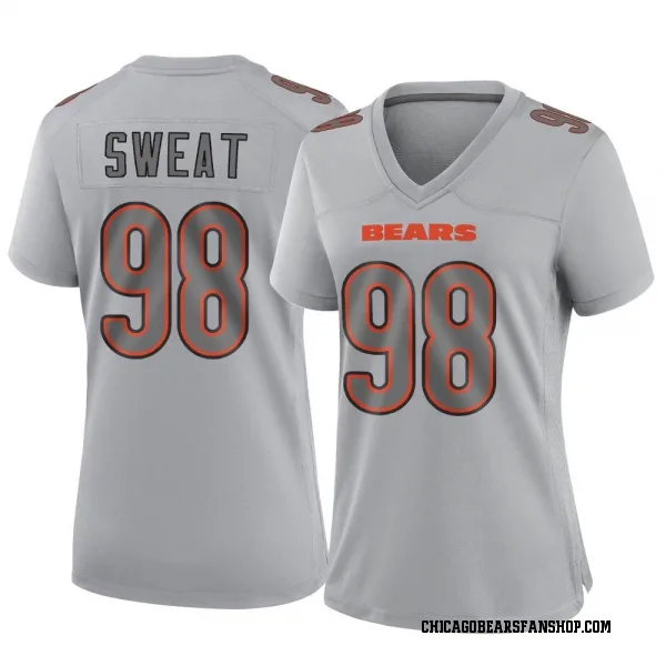 Women's Montez Sweat Chicago Bears Game Gray Atmosphere Fashion Jersey