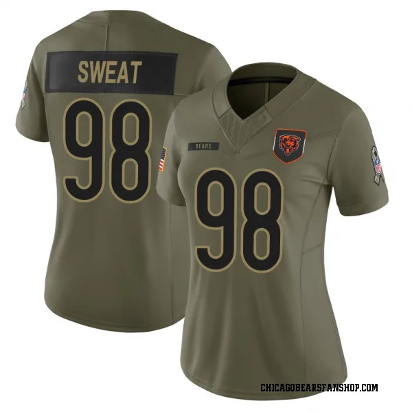 Women's Montez Sweat Chicago Bears Limited Olive 2025 Salute to Service Jersey