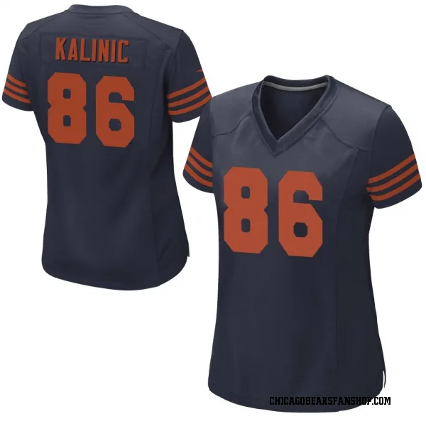 Women's Nikola Kalinic Chicago Bears Game Navy Blue Alternate Jersey