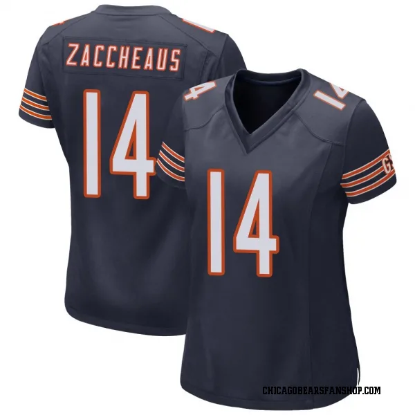 Women's Olamide Zaccheaus Chicago Bears Game Navy Team Color Jersey