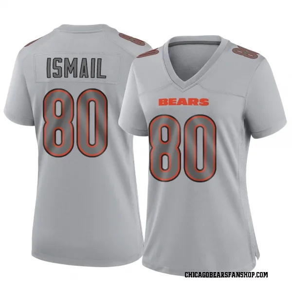 Women's Qadir Ismail Chicago Bears Game Gray Atmosphere Fashion Jersey