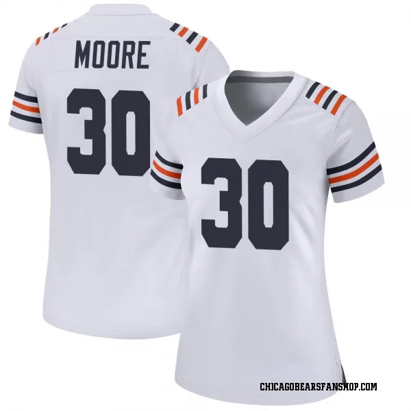 Women's Tarvarius Moore Chicago Bears Game White Alternate Classic Jersey