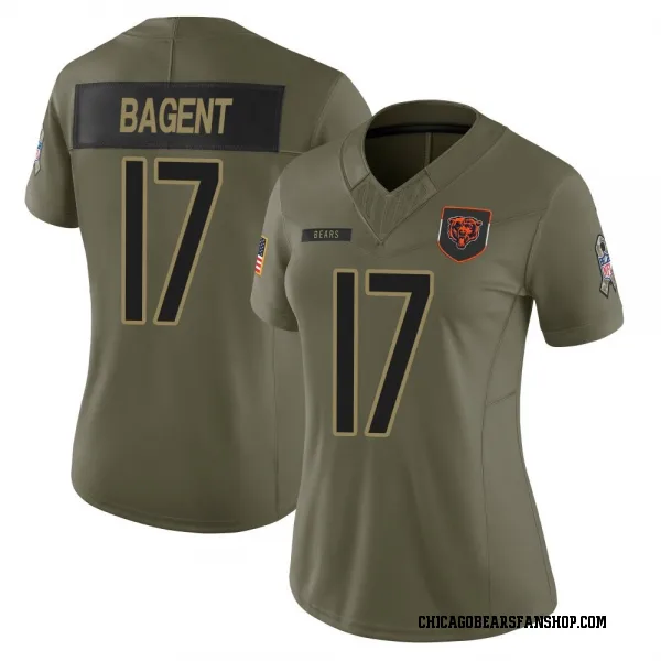 Women's Tyson Bagent Chicago Bears Limited Olive 2025 Salute to Service Jersey