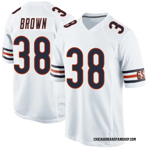 Youth Brittain Brown Chicago Bears Game White Jersey