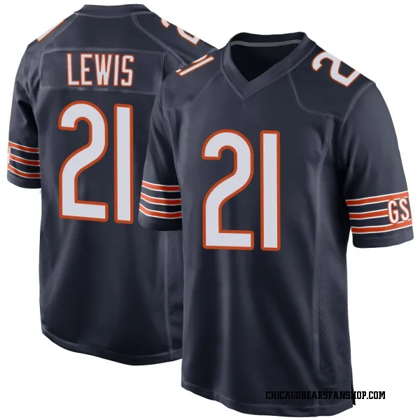 Youth Cam Lewis Chicago Bears Game Navy Team Color Jersey