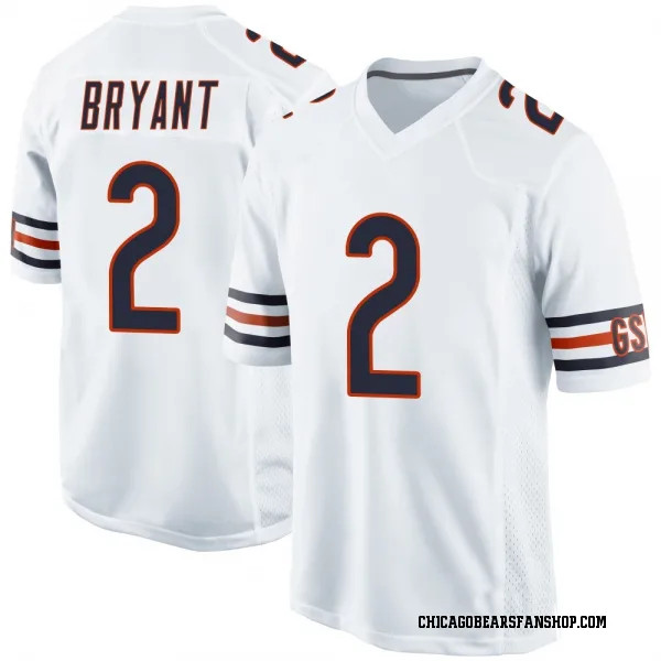 Youth Coby Bryant Chicago Bears Game White Jersey