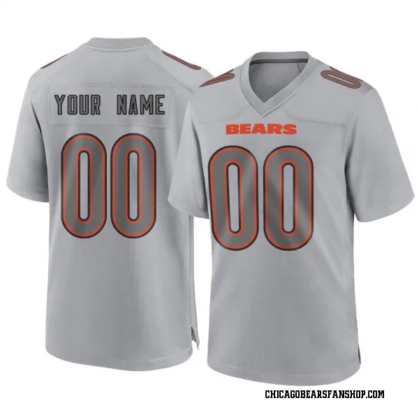 Youth Custom Chicago Bears Game Gray Atmosphere Fashion Jersey