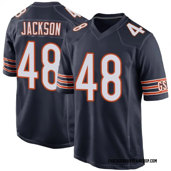 Youth D'Marco Jackson Chicago Bears Game Navy Team Color Jersey